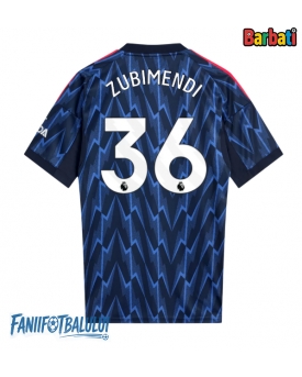 Arsenal Martin Zubimendi #36 Tricou Fotbal Replică 2025-26 Barbati Deplasare